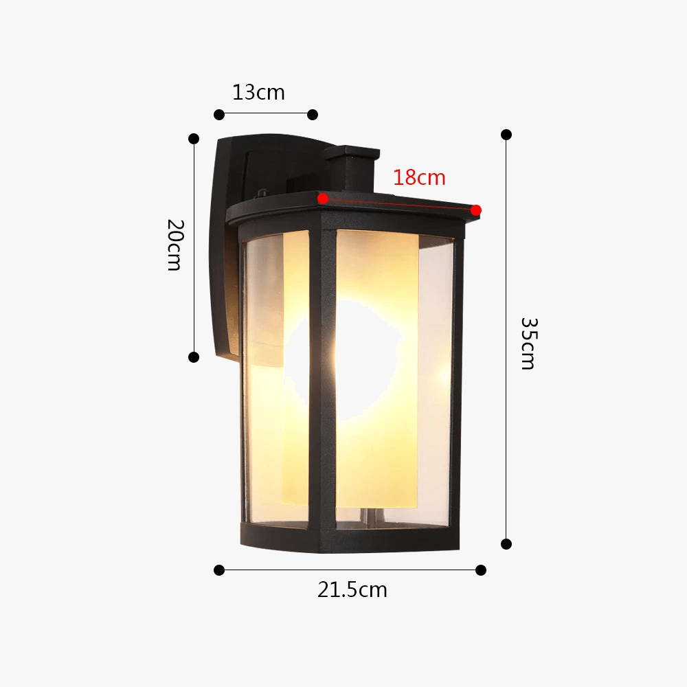 Sandiya Applique murale extérieure LED vintage imperméable pour allées et patios. | Marco Lucetti