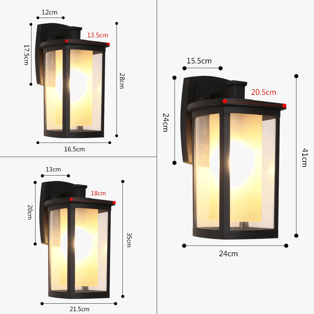 Sandiya Applique murale extérieure LED vintage imperméable pour allées et patios. | Marco Lucetti
