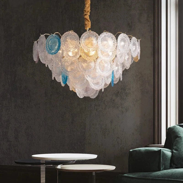 SANDYA – Collection de lustres de luxe modernes avec abat-jour en verre | Marco Lucetti