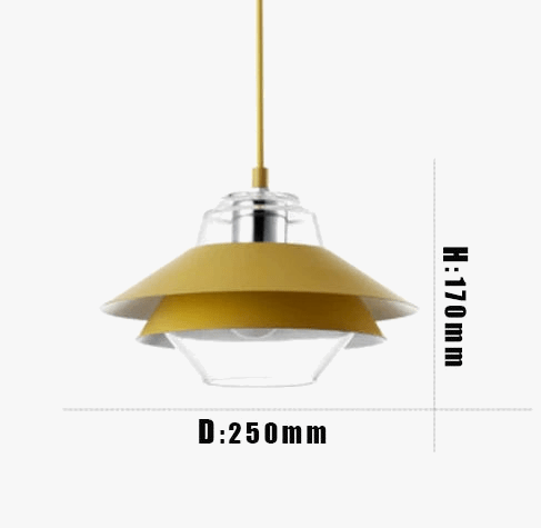 SANDYHA Lustre Moderne Macaron en Verre Suspension LED pour Chambre Étude Salon - Lustre Para Sala De Jantar | Marco Lucetti