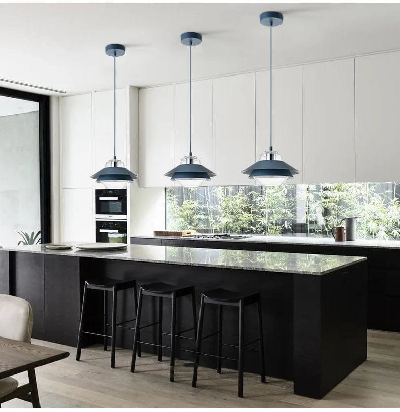 SANDYHA Lustre Moderne Macaron en Verre Suspension LED pour Chambre Étude Salon - Lustre Para Sala De Jantar | Marco Lucetti