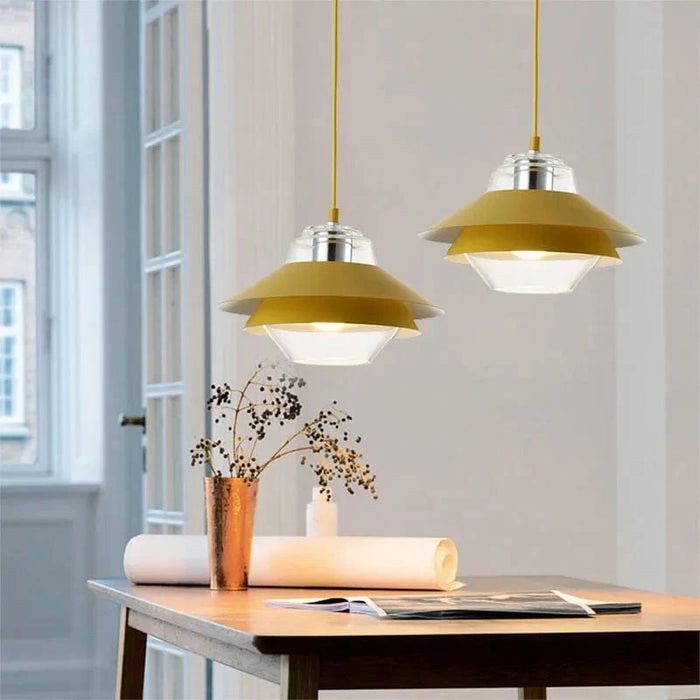 SANDYHA Lustre Moderne Macaron en Verre Suspension LED pour Chambre Étude Salon - Lustre Para Sala De Jantar | Marco Lucetti
