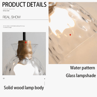 SANDYHA Lustre nordique en verre Lampara Colgante Techo LED chambre Restaurant De Chevet Lustres De Plafond éclairage suspendu | Marco Lucetti