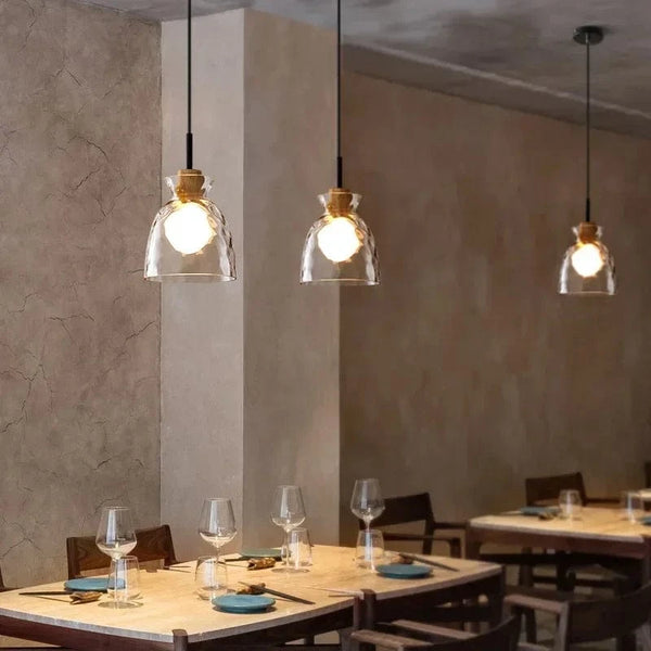 SANDYHA Lustre nordique en verre Lampara Colgante Techo LED chambre Restaurant De Chevet Lustres De Plafond éclairage suspendu | Marco Lucetti