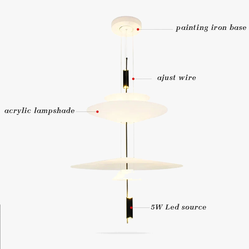 Sandyha Lustre Style Soucoupe Volante LED Moderne pour Décoration Intérieure