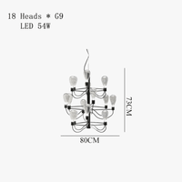 SANDYHA Nordique - Lustre LED Plafond Italien Suspension Luminaire | Marco Lucetti