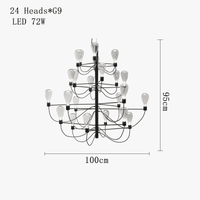 SANDYHA Nordique - Lustre LED Plafond Italien Suspension Luminaire | Marco Lucetti