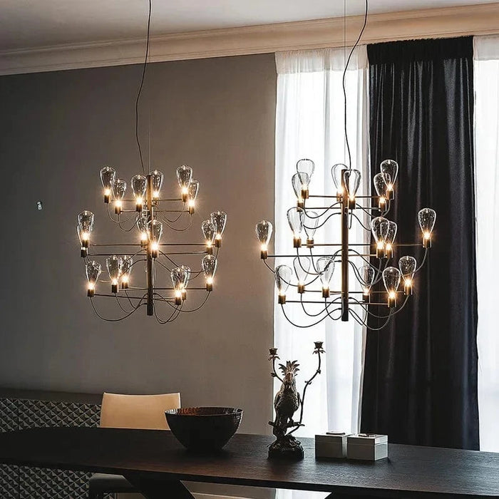 SANDYHA Nordique - Lustre LED Plafond Italien Suspension Luminaire | Marco Lucetti