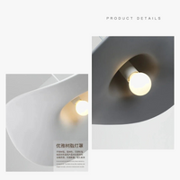 Lustre Nordique Minimaliste Chapeau Design avec Lampes Suspendues
