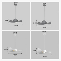 Lustre Nordique Minimaliste Chapeau Design avec Lampes Suspendues