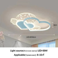 Sandyha - Plafonniers LED avec Télécommande pour Décoration Intérieure | Marco Lucetti Bleu 45cm / Gradation avec télécommande