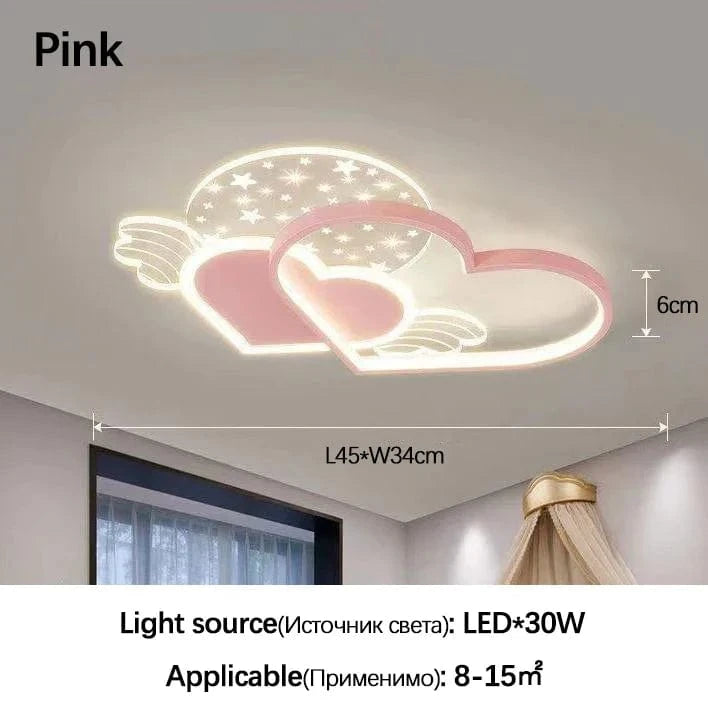 Sandyha - Plafonniers LED avec Télécommande pour Décoration Intérieure | Marco Lucetti Rose 45cm / Lumière chaude