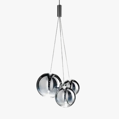 Suspension LED Sandyha avec Boules de Verre pour Décoration Intérieure