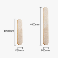Applique Murale Scandinave pour Cour Extérieure - Pierre Naturelle Beige 40CM LED Étanche
