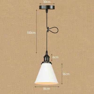 Shorah - Suspension industrielle avec abat-jour conique en métal | Marco Lucetti A2 / LED