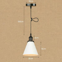Shorah - Suspension industrielle avec abat-jour conique en métal | Marco Lucetti A2 / LED