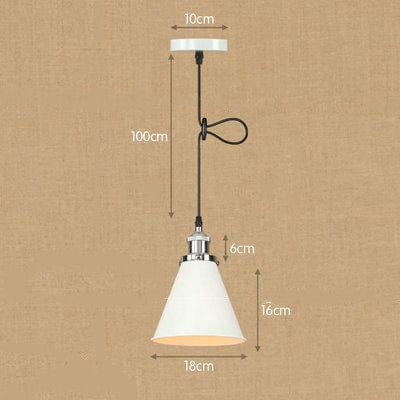 Shorah - Suspension industrielle avec abat-jour conique en métal | Marco Lucetti A3 / LED
