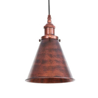 Shorah - Suspension industrielle avec abat-jour conique en métal | Marco Lucetti E / LED