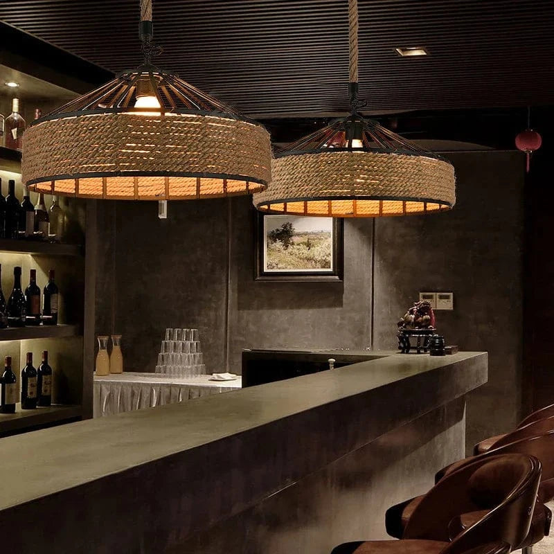 Sisal & Chanvre : Lustre Suspendu en Corde pour Salle à Manger | Marco Lucetti