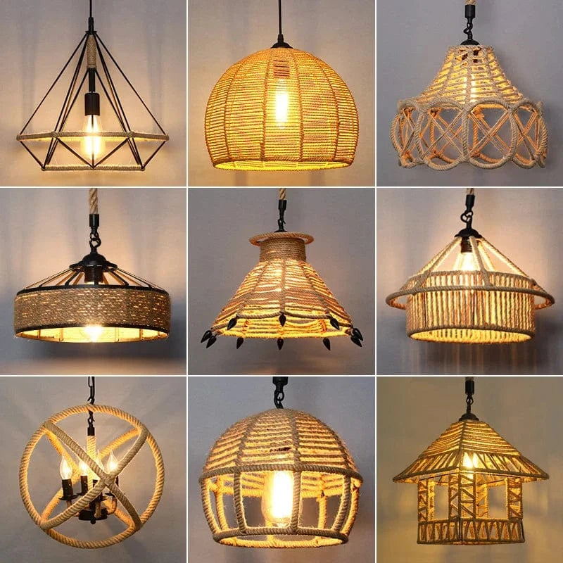 Sisal & Chanvre : Lustre Suspendu en Corde pour Salle à Manger | Marco Lucetti