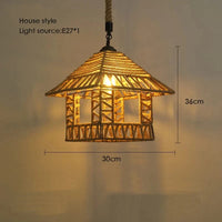 Sisal & Chanvre : Lustre Suspendu en Corde pour Salle à Manger | Marco Lucetti O 30 x36cm / Blanc chaud