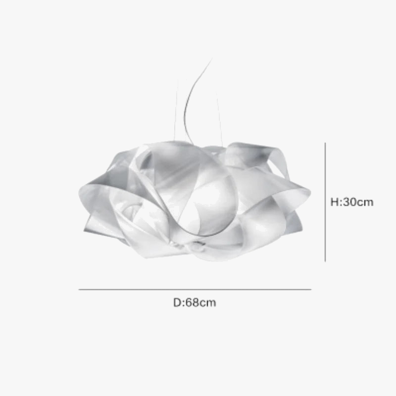 Suspension Fabula Blanche : Un Design Italien Épuré