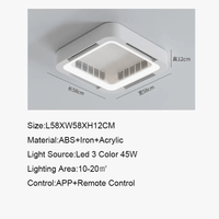 Smart Ceiling Fan - Carré blanc | Marco Lucetti