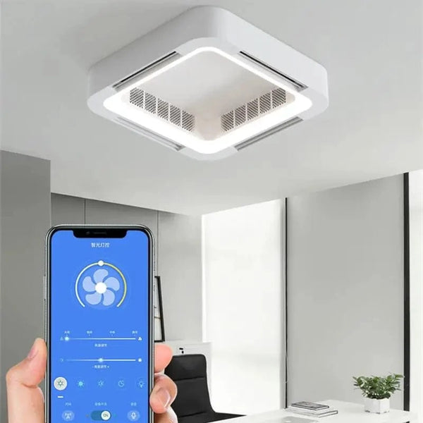 Smart Ceiling Fan - Carré blanc | Marco Lucetti