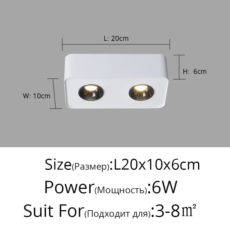 Smart Mijia Ultra-Mince - Spot COB Maison Carré à Quatre Têtes | Marco Lucetti