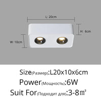 Smart Mijia Ultra-Mince - Spot COB Maison Carré à Quatre Têtes | Marco Lucetti