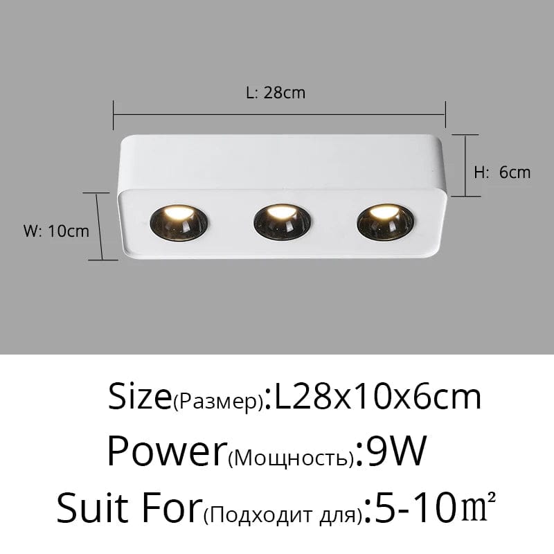Smart Mijia Ultra-Mince - Spot COB Maison Carré à Quatre Têtes | Marco Lucetti