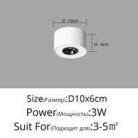 Smart Mijia Ultra-Mince - Spot COB Maison Carré à Quatre Têtes | Marco Lucetti A Blanc D10x6cm 3W / Blanc froid