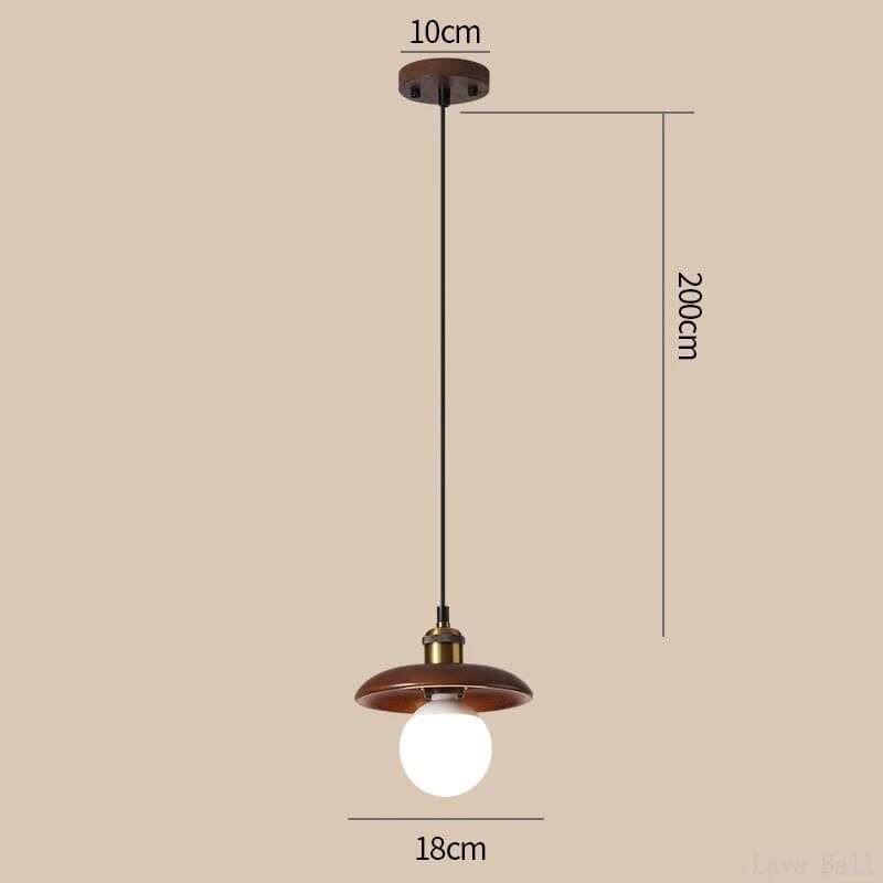 Soucoupe Volante en Bois | Marco Lucetti B 18 cm / Lumière chaude