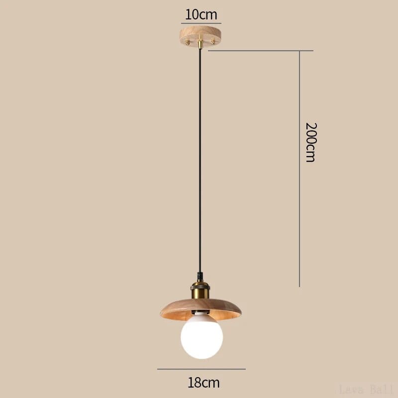 Soucoupe Volante en Bois | Marco Lucetti Un 18cm / Lumière chaude