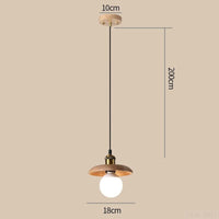 Soucoupe Volante en Bois | Marco Lucetti Un 18cm / Lumière chaude
