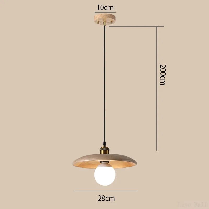 Soucoupe Volante en Bois | Marco Lucetti Un 28cm / Lumière chaude