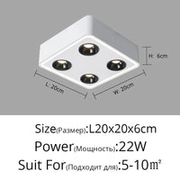 Spot carré LED anti-éblouissement en surface - Lumin'easy | Marco Lucetti E Blanc L20x20cm 22W / Blanc chaud