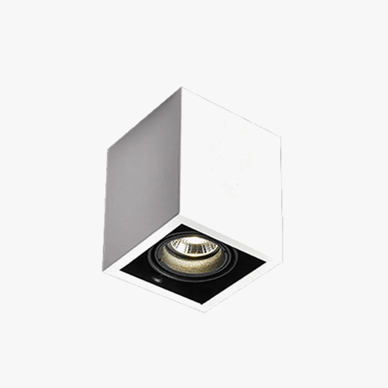 Spot Carré LED COB plafond simple tête GU10 ajustable | Marco Lucetti