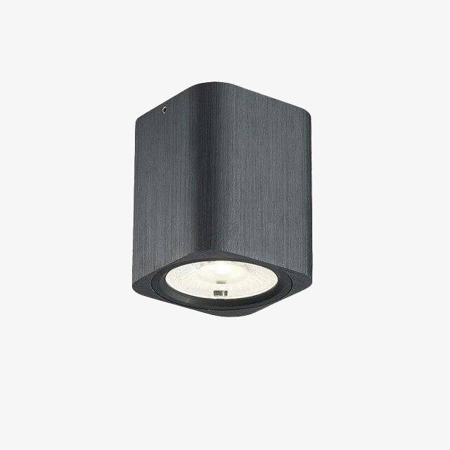 Spot Cubique Métal Coloré Light Hall LED | Marco Lucetti Noir