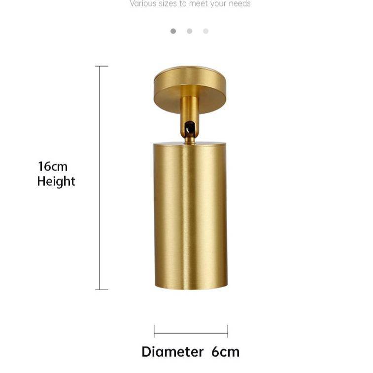 Spot design à LED en métal doré pour un éclairage élégant. | Marco Lucetti