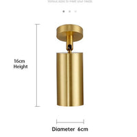 Spot design à LED en métal doré pour un éclairage élégant. | Marco Lucetti