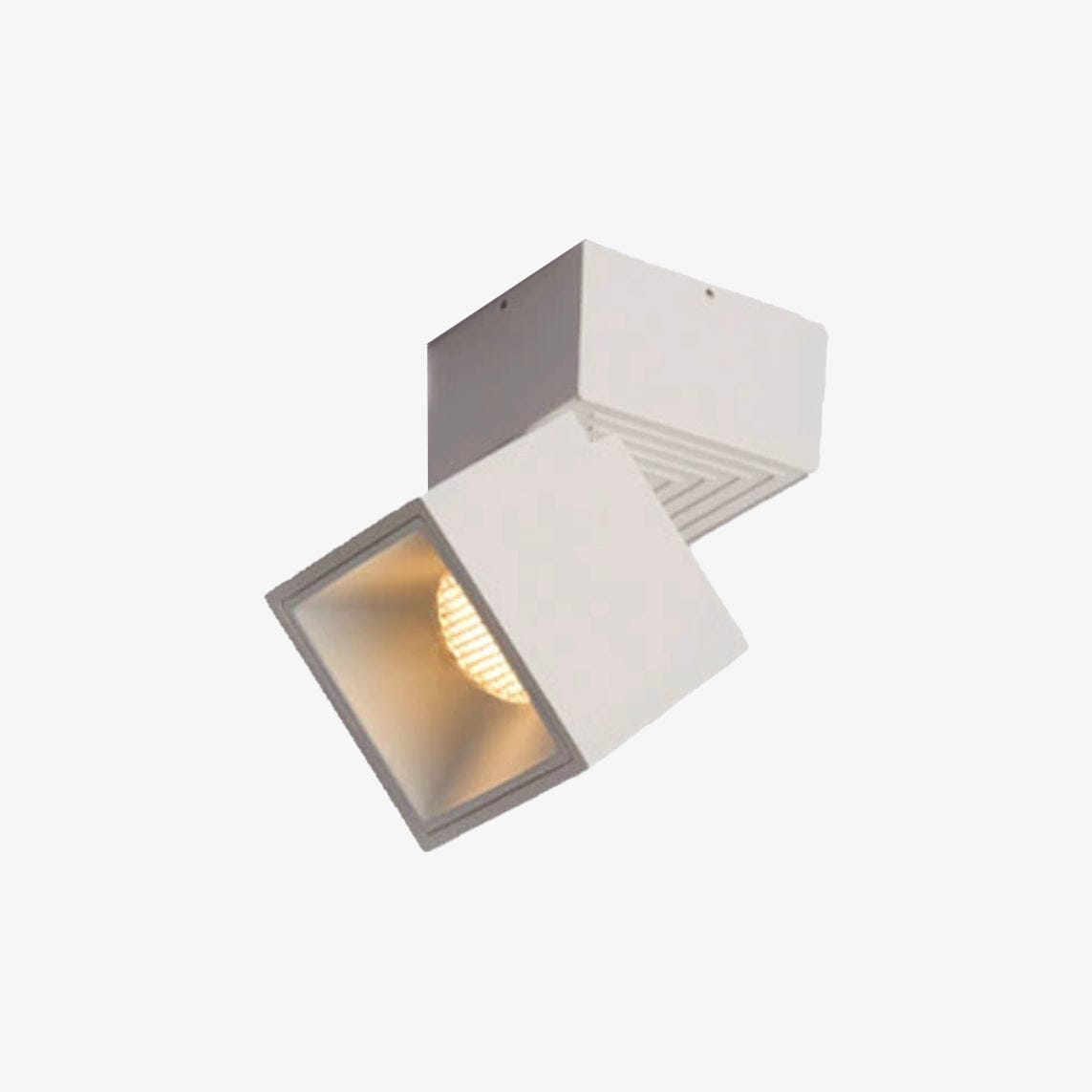 Spot design cubique ajustable Irma | Marco Lucetti Blanc / Naturelle