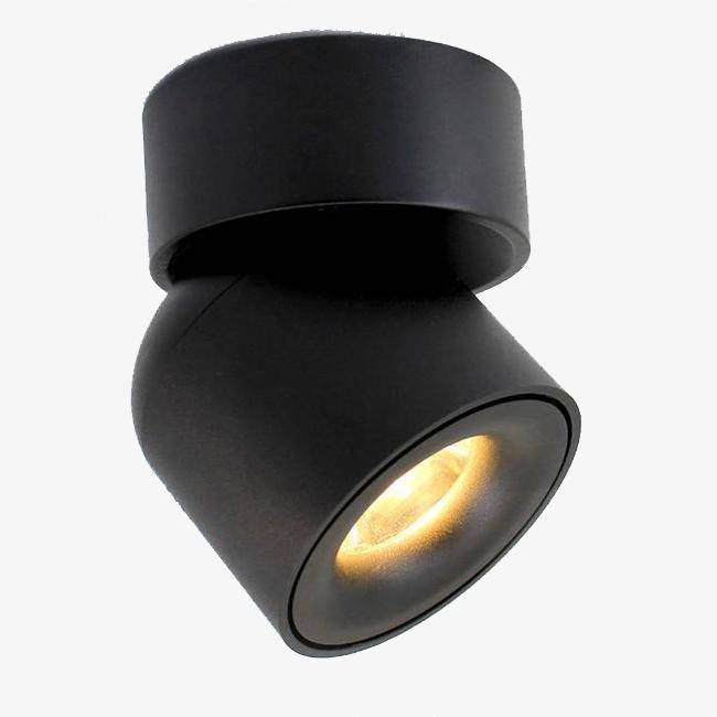 Spot design LED ajustable pour balcon | Marco Lucetti Noir / Naturelle