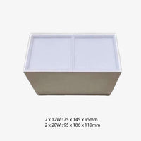 Spot design LED Cube en aluminium Beal | Marco Lucetti Blanc / 2 x 12W / Chaude - Dimmable
