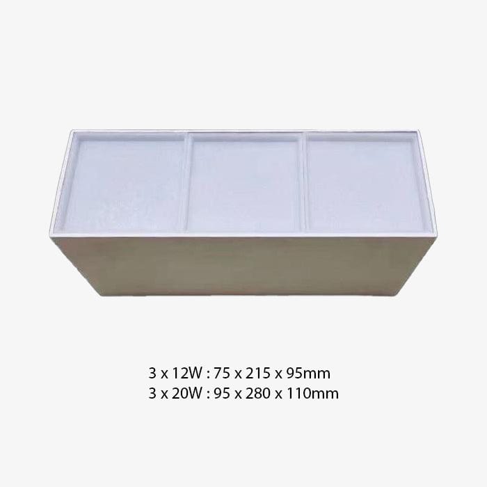 Spot design LED Cube en aluminium Beal | Marco Lucetti Blanc / 3 x 12W / Chaude - Dimmable