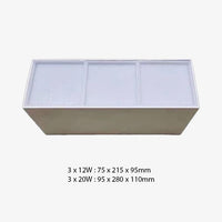 Spot design LED Cube en aluminium Beal | Marco Lucetti Blanc / 3 x 12W / Chaude - Dimmable