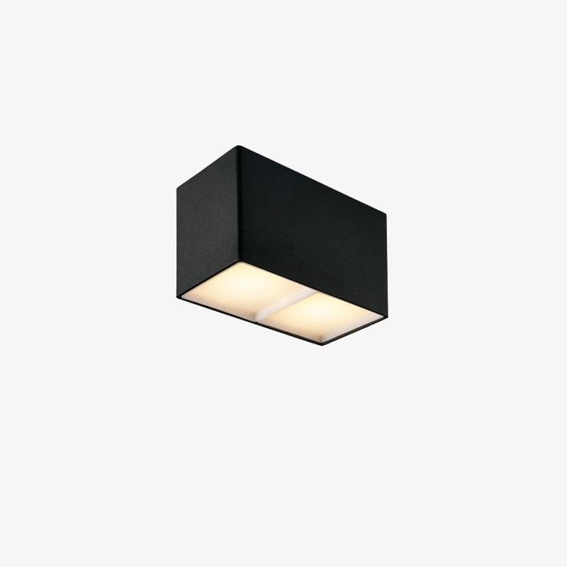 Spot design LED Cube en aluminium Beal | Marco Lucetti Noir / 2 x 12W / Chaude - Dimmable