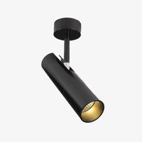 Spot design LED cylindre en aluminium ajustable Light | Marco Lucetti Noir / Froide