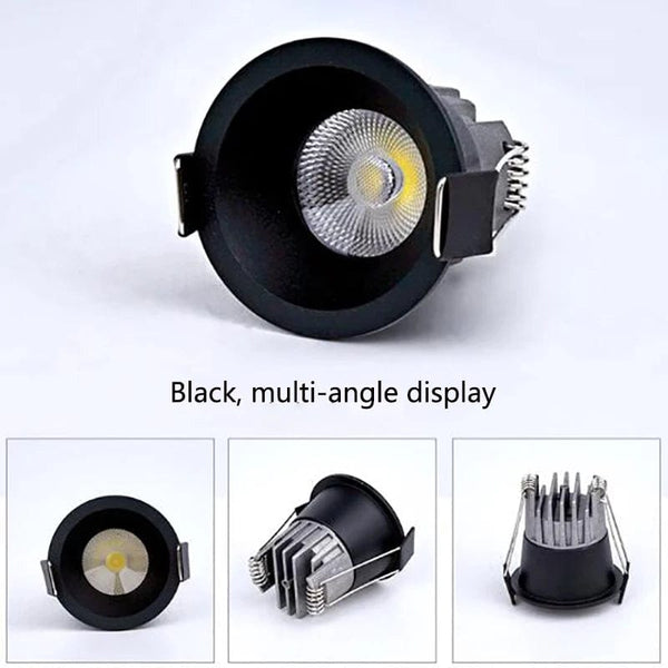 Spot Dimmable LED 3W 5W Anti-éblouissement pour une luminosité optimale en chambre et cuisine - COB encastré | Marco Lucetti