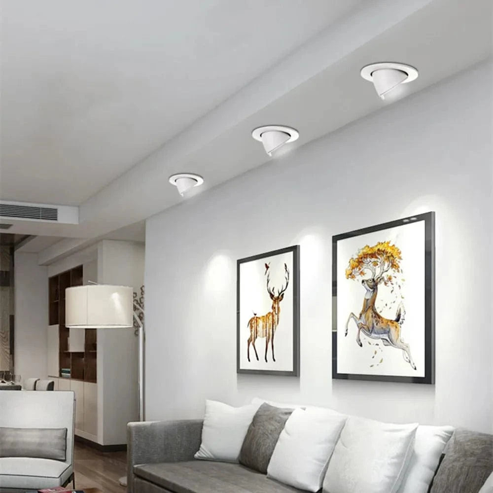 Spot Dimmable LED Downlight - 360 Rotation Réglable - Encastré Plafonnier Salle à Manger Salon - Luminaires LED | Marco Lucetti